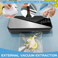 6-in-1 Vacuum Sealer with 80 kPa Suction Power and 30 cm Sealing Strip – Fresvyn