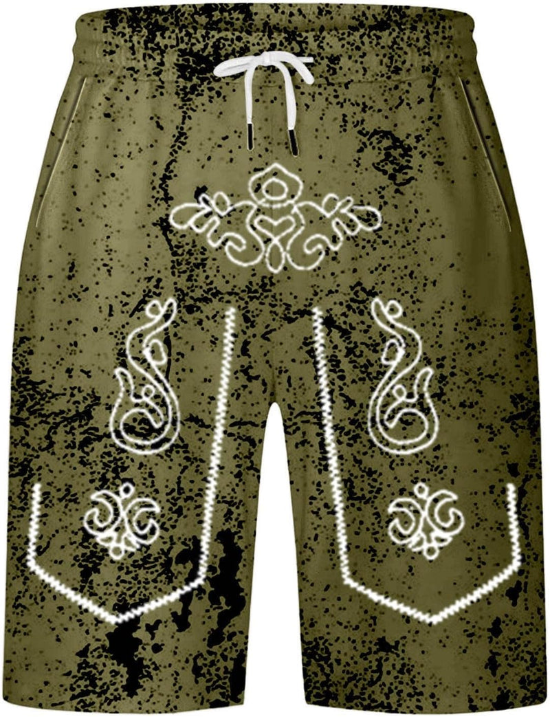 Herreshorts med brugt look og Oktoberfest-print – SeppShorts Oktoberfest 2025