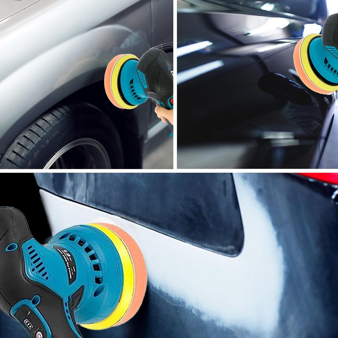 Pulidora de coche inalámbrica con doble batería y control de 8 velocidades – Torvex