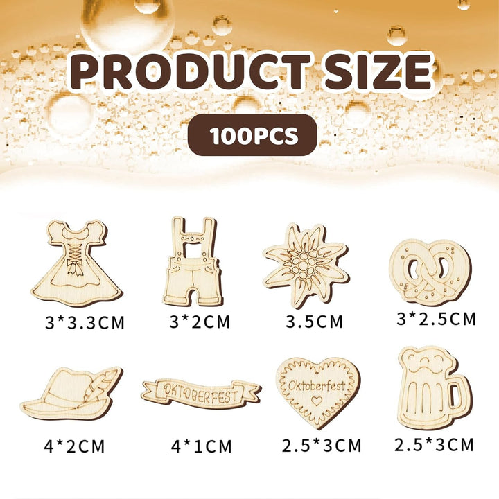Wood confetti in a pack of 100 – WiesnZauber Oktoberfest 2025