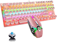 87-tasters mekanisk gaming-tastatur RGB baggrundsbelyst blå kontakter