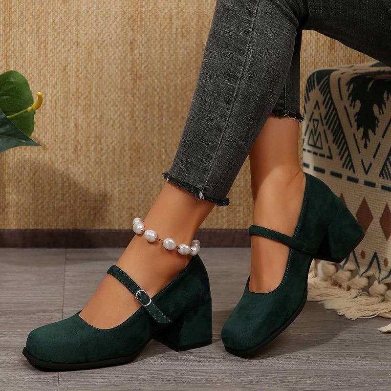 Suede Pumps with Buckle – Lena Oktoberfest 2025