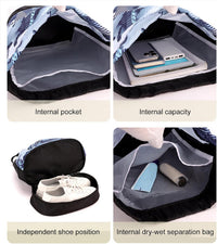 Portable Sports Bag with Shoe Compartment – Trivora