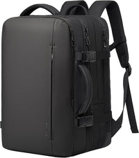 Udvidelig 26–45L vandtæt rejserygsæk med laptoprum og duffel-mulighed