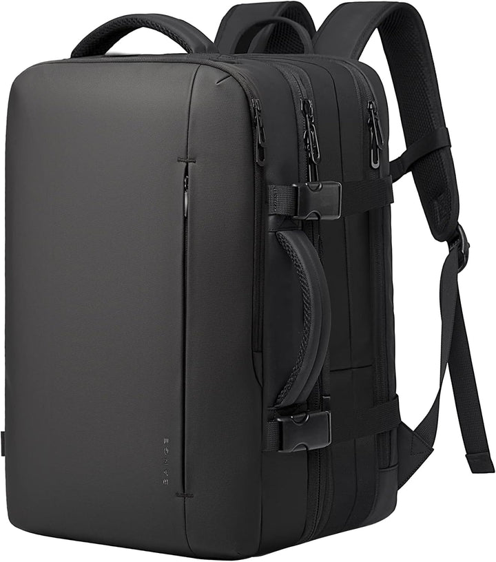 Udvidelig 26–45L vandtæt rejserygsæk med laptoprum og duffel-mulighed