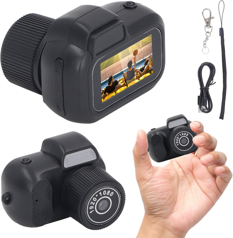 Mini digitalkamera 1080P fargeskjerm og 100 minutters batteritid – Lurevo (1+1 GRATIS)