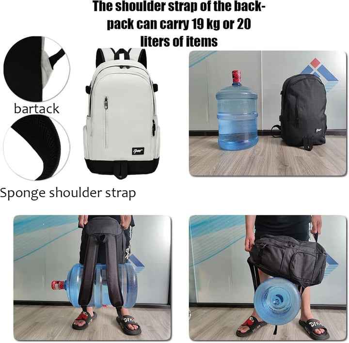 Dun 15.6" Travel and Work Laptop Backpack with Organizer Compartments