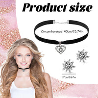 Conjunto de joyería Edelweiß con colgante de corazón – WiesnGlanz Oktoberfest 2025