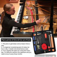Set profesional de afinación de piano de 16 piezas con funda de almacenamiento – Arvena