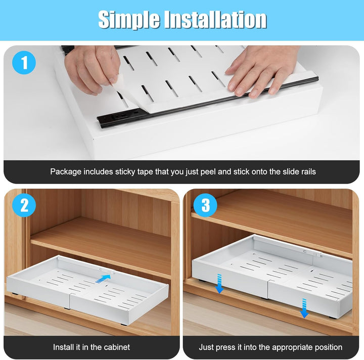 2-Pack Extendable Drawers for Cabinets – StoreEase