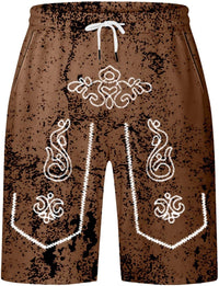 Herreshorts med brugt look og Oktoberfest-print – SeppShorts Oktoberfest 2025