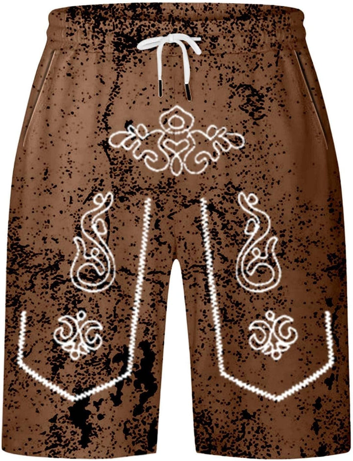 Herreshorts med brugt look og Oktoberfest-print – SeppShorts Oktoberfest 2025