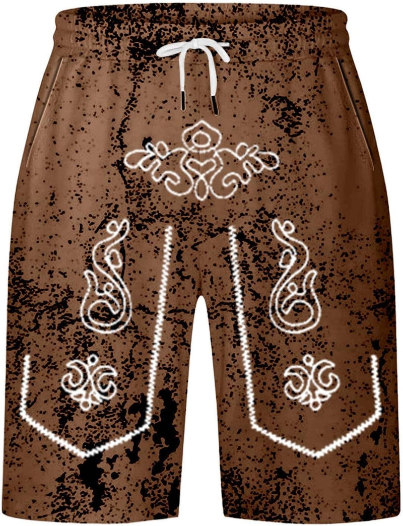 Herreshorts med brugt look og Oktoberfest-print – SeppShorts Oktoberfest 2025