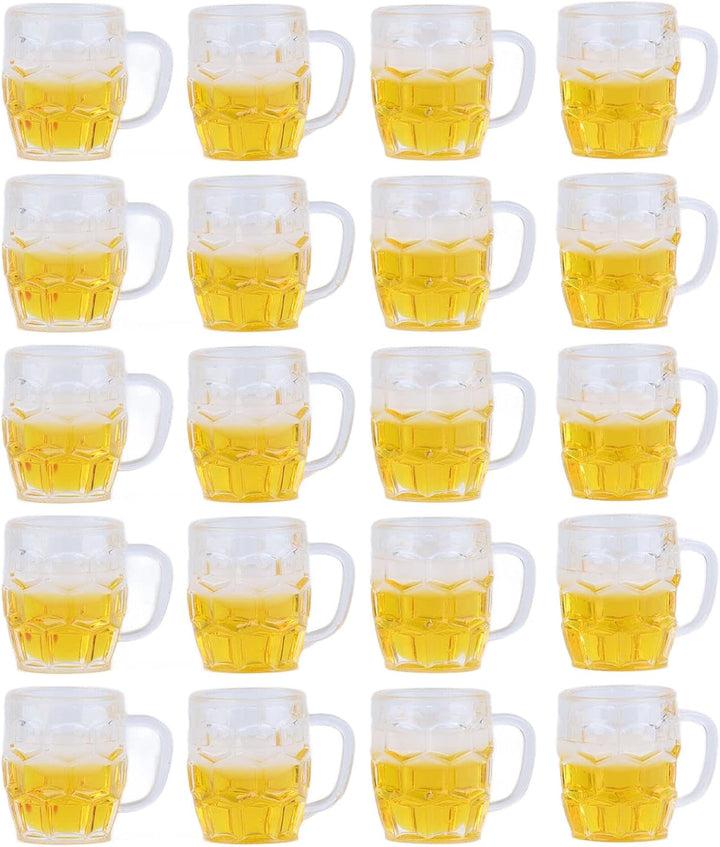 Mini ølkrus (sæt med 12, harpiks) – DekoProst Oktoberfest 2025