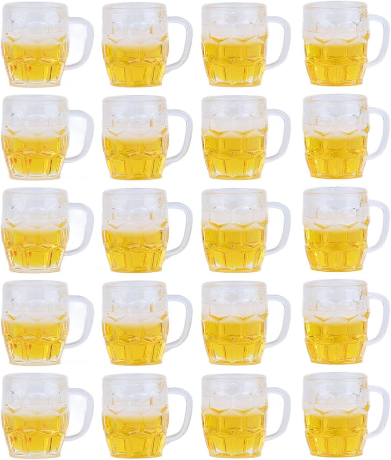 Mini ølkrus (sæt med 12, harpiks) – DekoProst Oktoberfest 2025