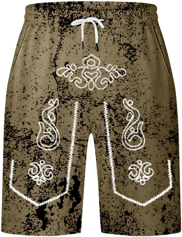Herreshorts med brugt look og Oktoberfest-print – SeppShorts Oktoberfest 2025