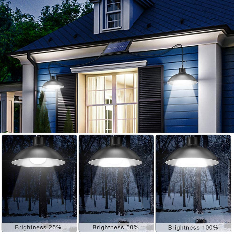 Drahtloses Solar-LED-Lampenset mit Fernbedienung – TwinRay
