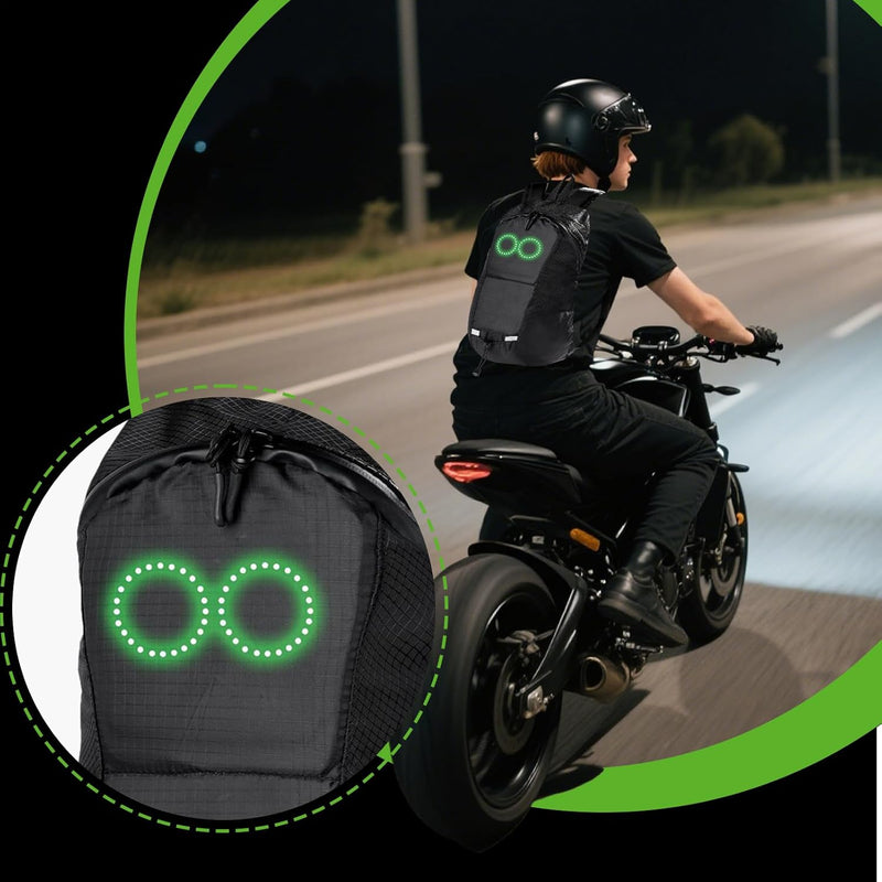 LED Travel Backpack – Waterproof Glowing Backpack with Audio-Responsive Glow – Nexora