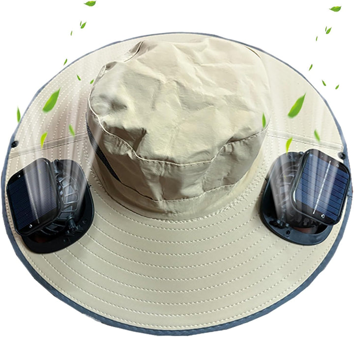 Sombrero con ventilador solar y protección UV – Solvoro