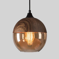 Stilfuld skandinavisk loftslampe i træ - NordLuna