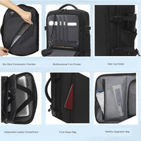 Erweiterbarer Vakuum-Reiserucksack 56–75L mit Pumpe – Dravion