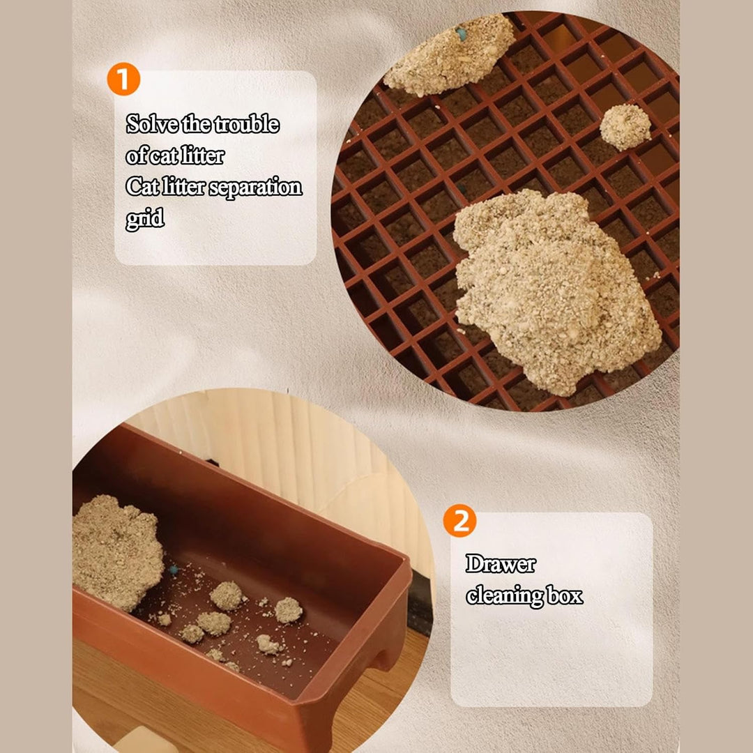 Automatische geruchlose Katzentoilette mit offenem Design – Felvora