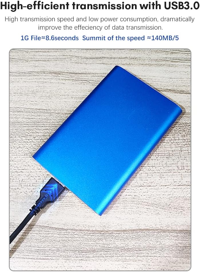 Tragbare 1TB USB 3.0 Festplatte mit Metallgehäuse und Hochgeschwindigkeitstransfer – Dravero