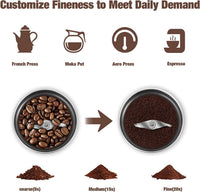 Electric Coffee and Spice Grinder with Removable Cup – BrewMate