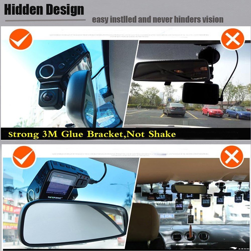 WiFi versteckte Dashcam 1080P mit 170° Weitwinkel und G-Sensor