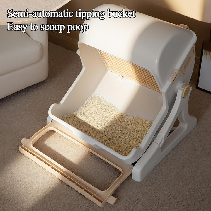 Automatische geruchlose Katzentoilette mit offenem Design – Felvora
