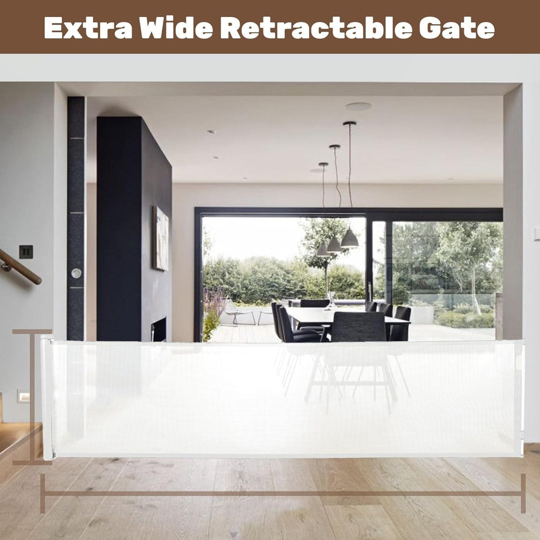 Rejilla de seguridad para niños con red retráctil y cierre automático – Kivora