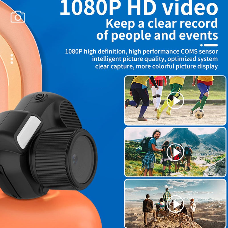Mini digitalkamera 1080P fargeskjerm og 100 minutters batteritid – Lurevo (1+1 GRATIS)