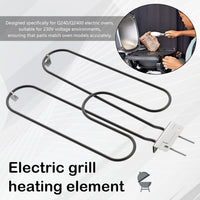 High-performance stainless steel grill heating coil 2200W for outdoor electric BBQ – Zeythra