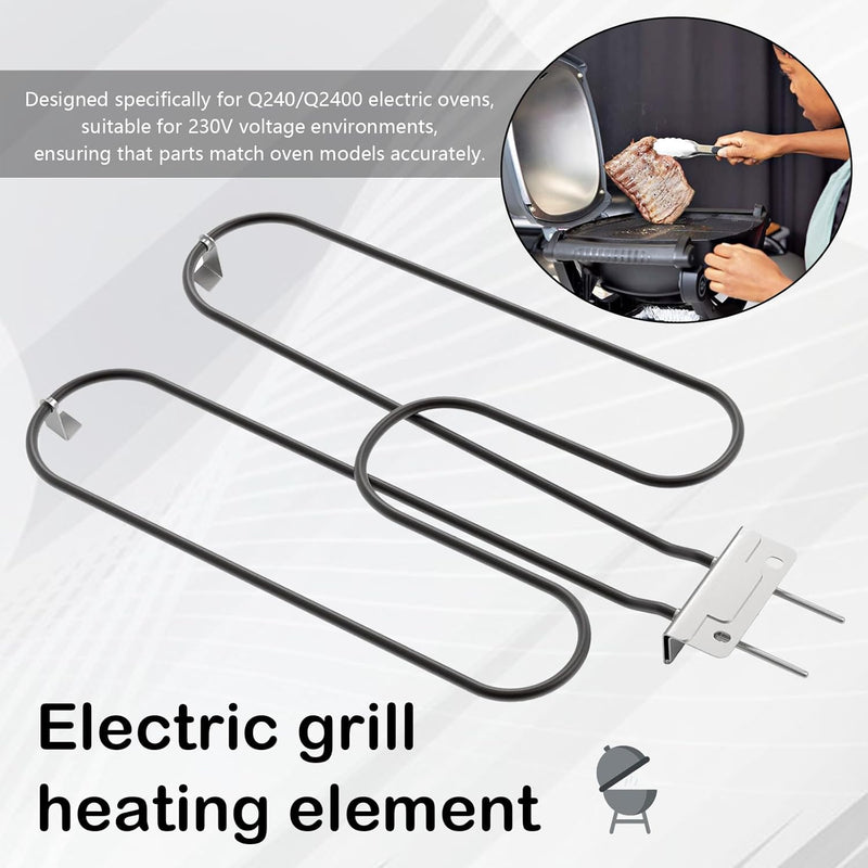 High-performance stainless steel grill heating coil 2200W for outdoor electric BBQ – Zeythra