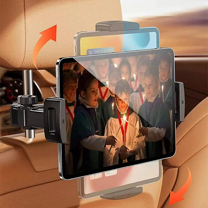 Auto nakkestøtte nettbrett-holder – justerbar 360° baksetetelefon- og nettbrett-holder – Movira