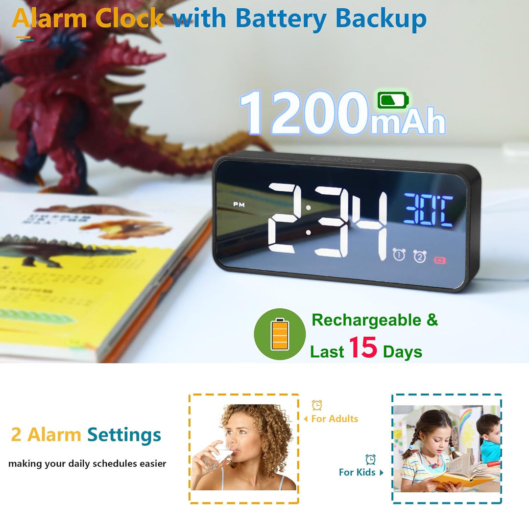 11,5-Zoll Digitaler Kalender Tagesuhr mit 19 Erinnerungen – Claryon