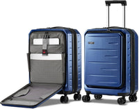 Maleta rígida expandible con compartimento frontal y cerradura TSA