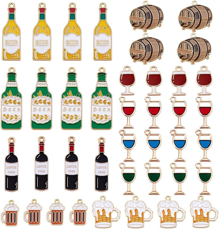 Bier & Wein Charm Vedhæng (40 stk. sæt) – FestGenuss Oktoberfest 2025