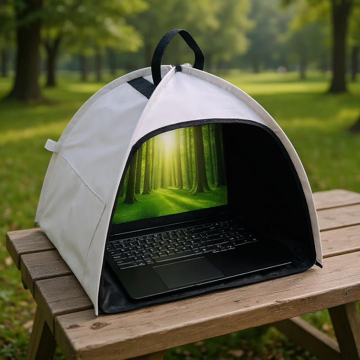 AA OOS Laptop Sun Shade – Foldable Anti-Glare Privacy Tent for 13–16" Devices – Travory