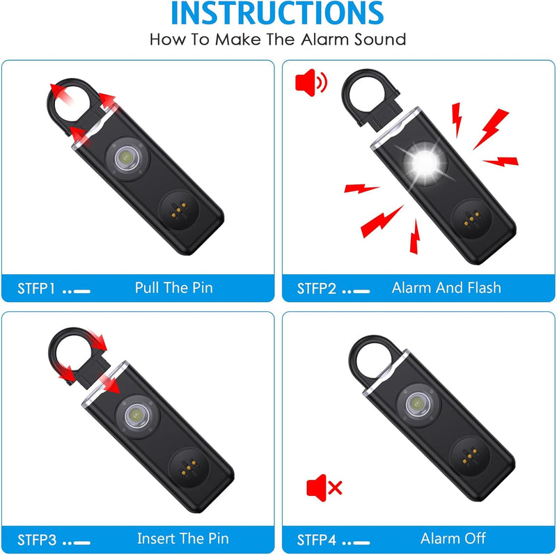 Persönlicher Alarm Schlüsselanhänger 1+1 GRATIS – Veyora