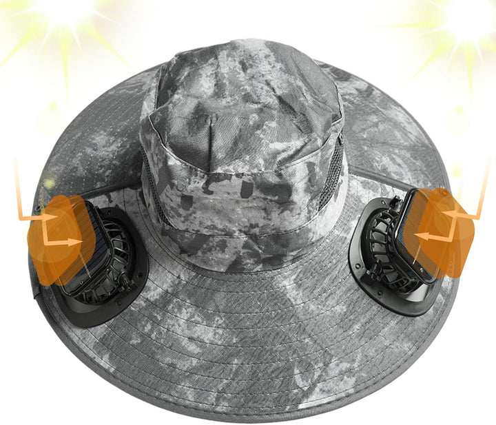 Sombrero con ventilador solar y protección UV – Solvoro