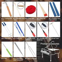 Set profesional de afinación de piano de 16 piezas con funda de almacenamiento – Arvena