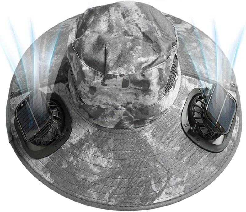 Sombrero con ventilador solar y protección UV – Solvoro