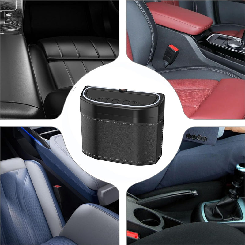 Odor-proof Car Trash Can with Touch Light – Lurevo