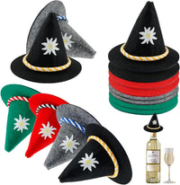 Mini traditional felt hats in a colorful 12-piece set – EdelweißGaudi Oktoberfest 2025