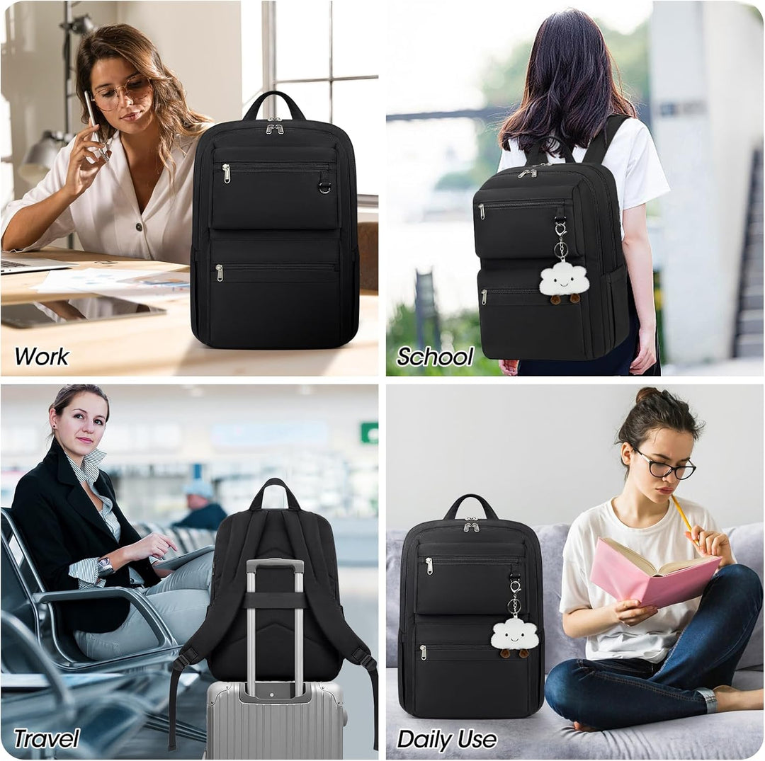 Mochila ligera de viaje y escolar de 39,6 cm