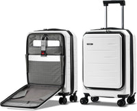 Maleta rígida expandible con compartimento frontal y cerradura TSA