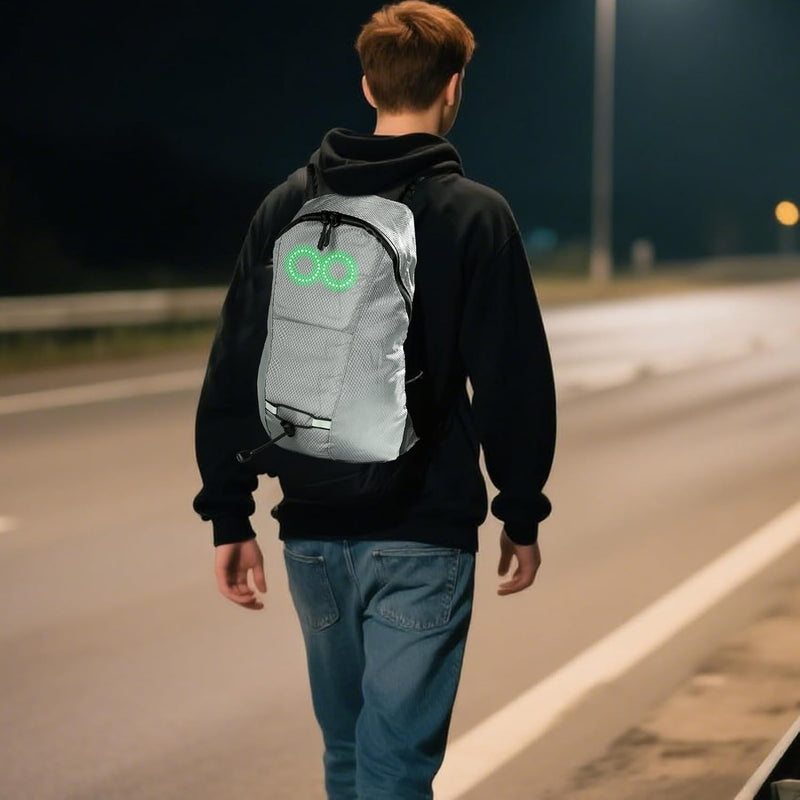LED Travel Backpack – Waterproof Glowing Backpack with Audio-Responsive Glow – Nexora