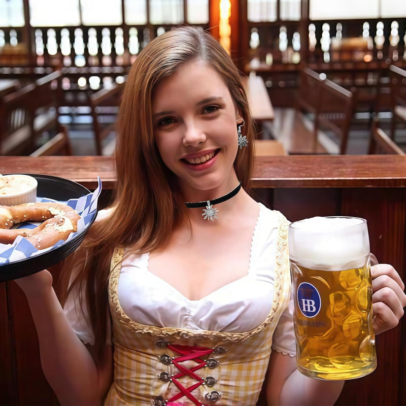 Women's Edelweiss Jewelry Set – AlpenLiebe Oktoberfest 2025