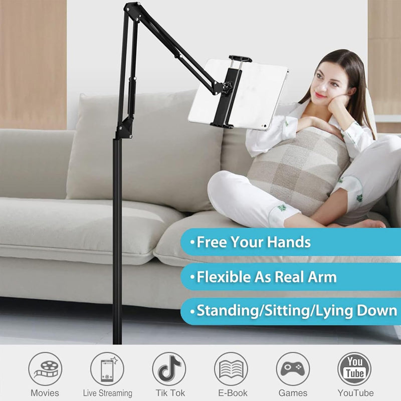 Adjustable 360° Mobile Phone and Tablet Stand for Floor – Movira